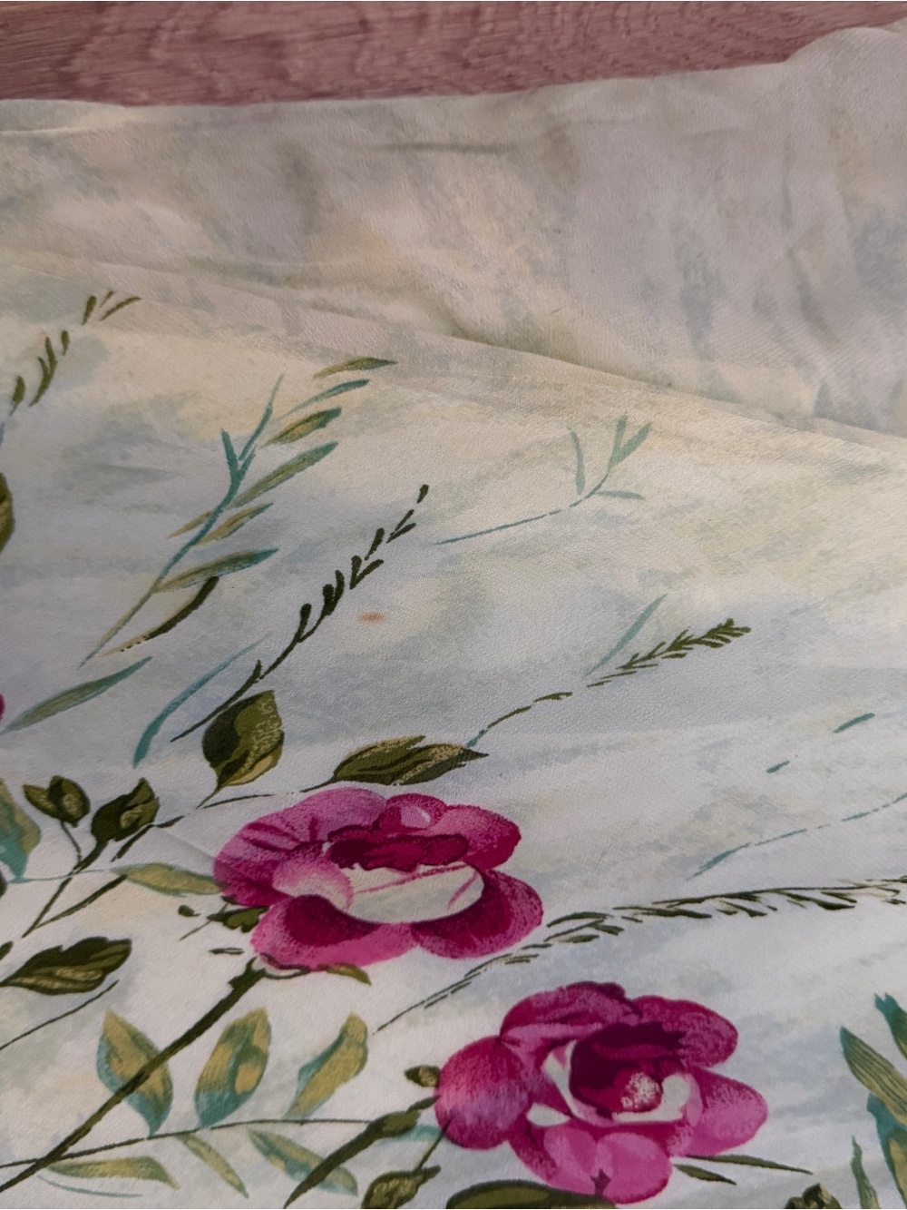 vintage 90s maxi slip dress with pink floral print - Picture 5 of 6